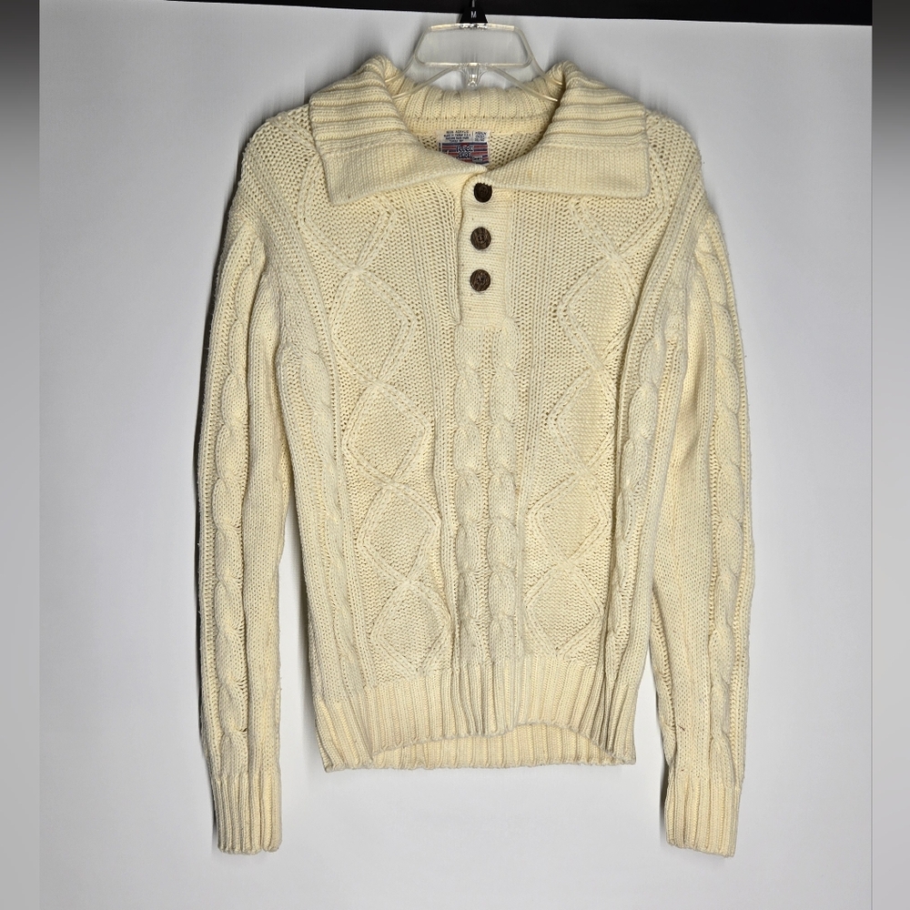 Vintage Sears Cream Cozy Cardigan Sweater